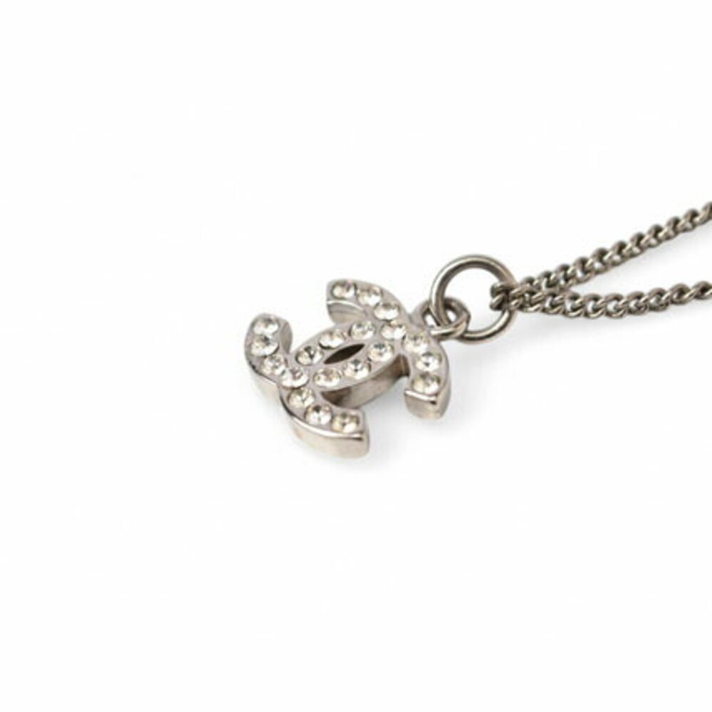 CHANEL Authentic White Logo Necklace - Picture 5 of 7